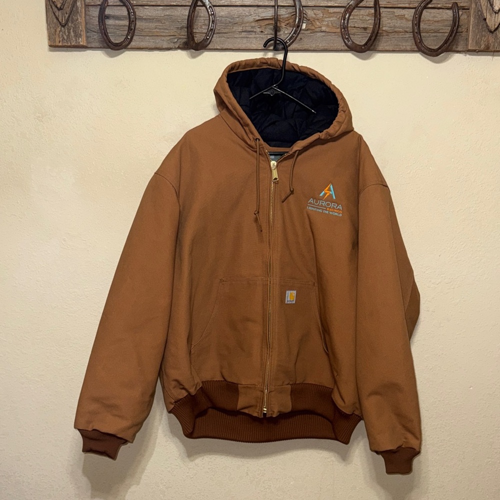 Carhartt Tan and Black Loose Fit Jacket